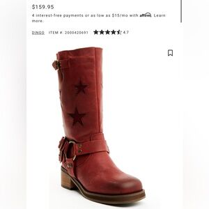 Dingo Red Star Cowboy Boots
